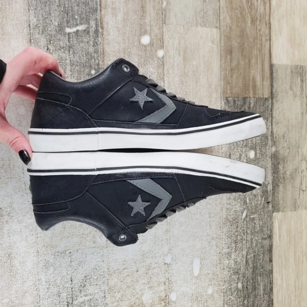 Converse All Star Downtown OX Mens Shoes‎ Sz 8.5 Black Lace Up Sneakers